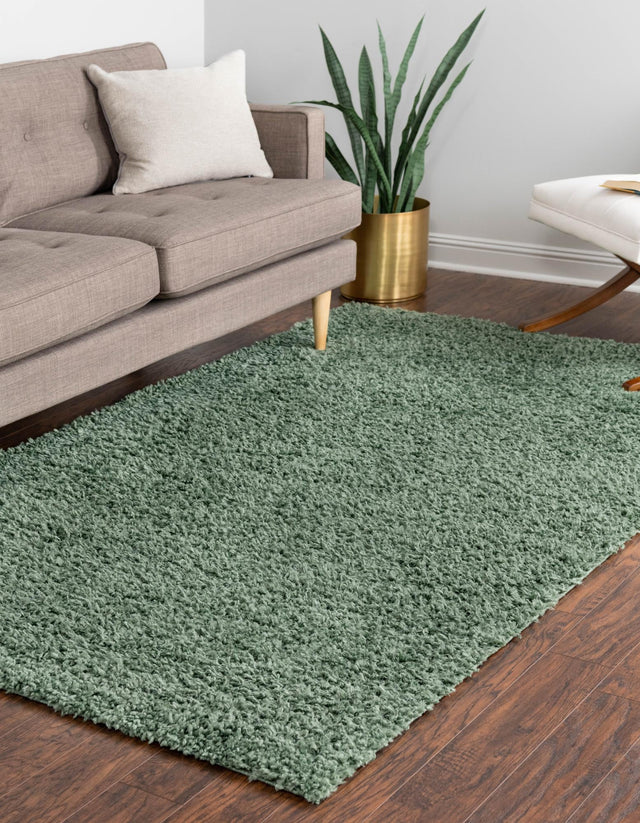 Sage 9' x 12' Davos Shag Rectangle Area Rug Thick Soft Touch Fluffy & Plush Shaggy Pile 100% Polypropylene Carpet for Living Dining Bedrooms Office for Sale at Rug Engine