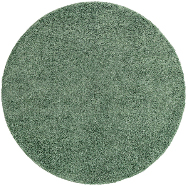 Sage 7' 10 x 7' 10 Davos Shag Round Area Rug Thick Soft Touch Fluffy & Plush Shaggy Pile 100% Polypropylene Carpet for Living Dining Bedrooms Office for Sale at Rug Engine