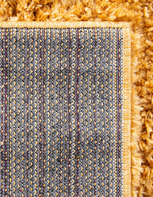 Sun Yellow 7' 10 x 10' Davos Shag Rectangle Area Rug Thick Soft Touch Fluffy & Plush Shaggy Pile 100% Polypropylene Carpet for Living Dining Bedrooms Office for Sale at Rug Engine