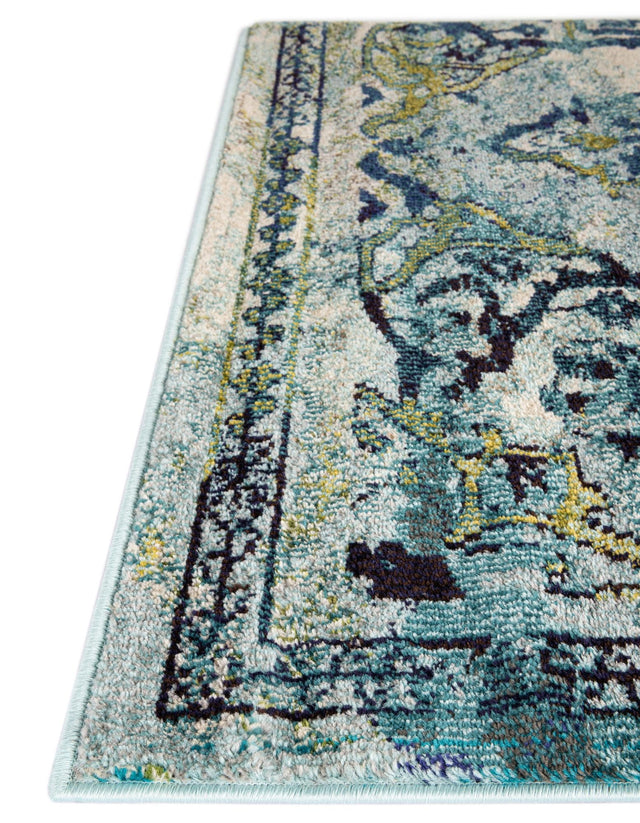 Blue 2' 2 x 6' 9 Medici Runner Area Rug 100% Polypropylene Traditional Vintage Classic Carpet for Home Interior Design Decor for Sale at Rug Engine