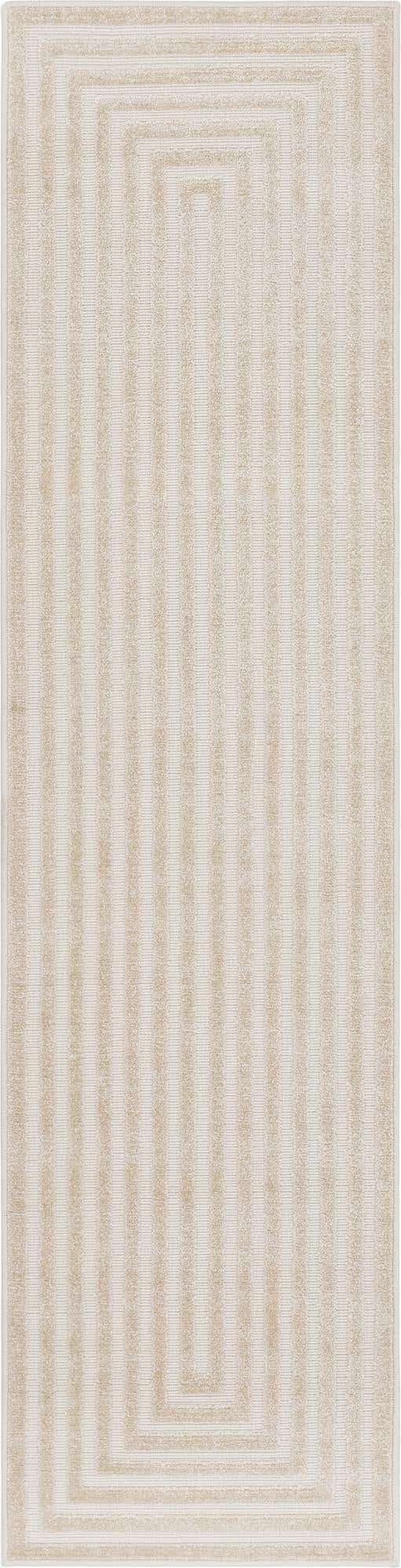 Beige 2' x 8' Sabrina Soto Outdoor Runner Area Rug Weather Resistant for Patio, Deck, Terrace, Balcony, Porch Durable Carpet for Exterior Home Design for Sale at Rug Engine