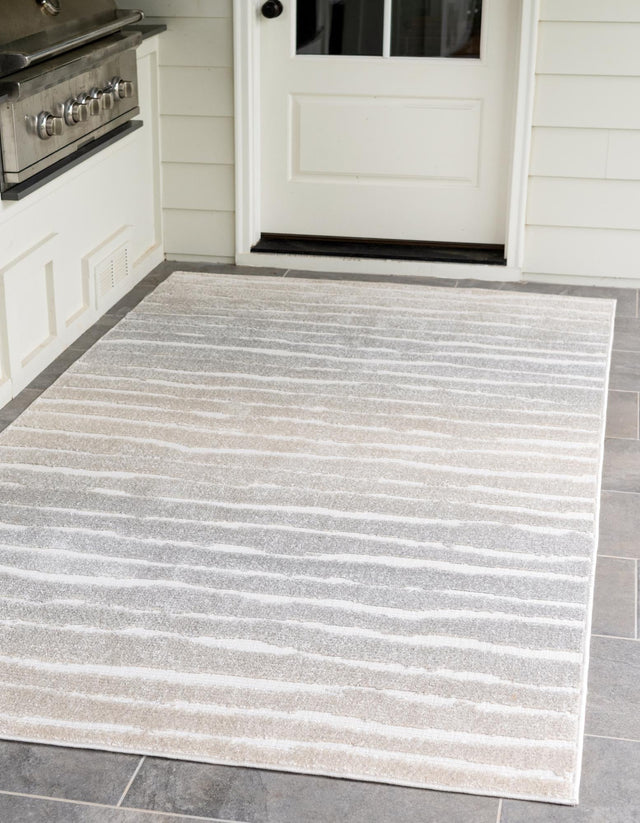 Light Gray 1' 8 x 1' 8 Sabrina Soto Outdoor Sample Area Rug Weather Resistant for Patio, Deck, Terrace, Balcony, Porch Durable Carpet for Exterior Home Design for Sale at Rug Engine
