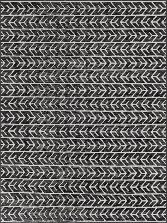 Black 9' x 12' 2 Sabrina Soto Outdoor Rectangle Area Rug Weather Resistant for Patio, Deck, Terrace, Balcony, Porch Durable Carpet for Exterior Home Design for Sale at Rug Engine