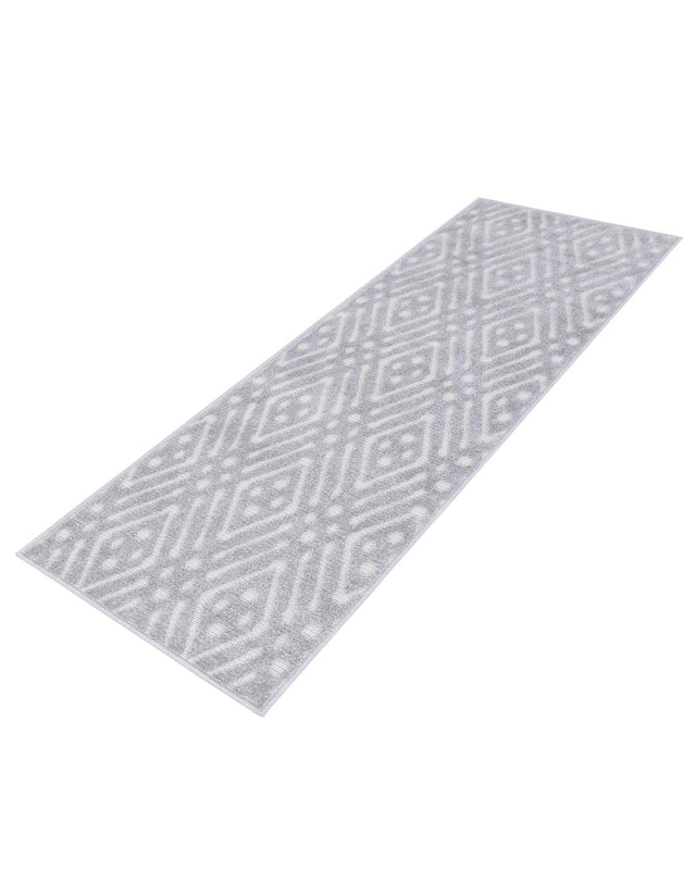 Gray 2' x 6' 1 Sabrina Soto Outdoor Runner Area Rug Weather Resistant for Patio, Deck, Terrace, Balcony, Porch Durable Carpet for Exterior Home Design for Sale at Rug Engine