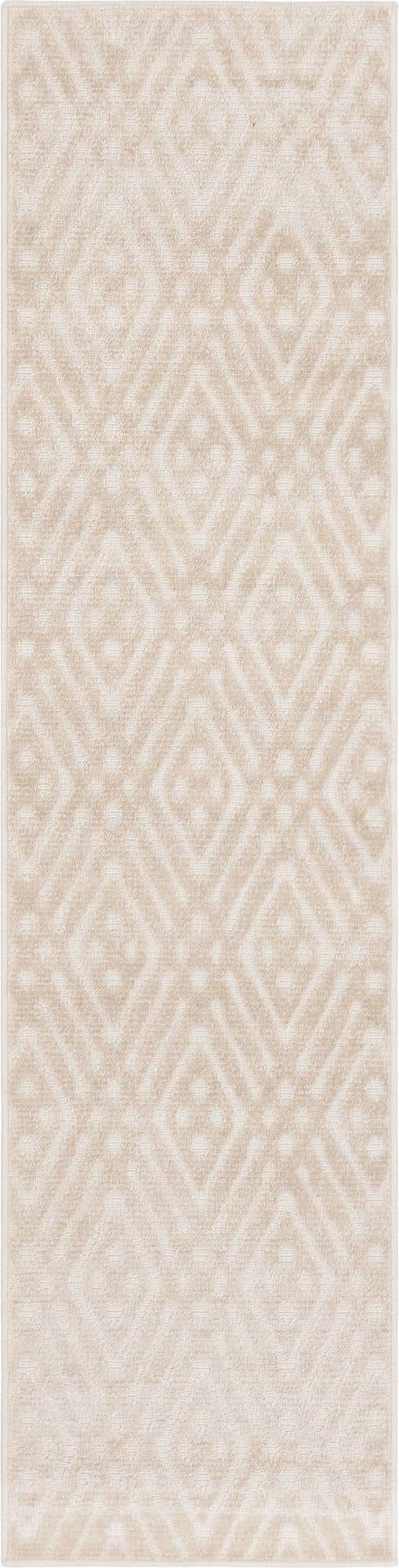Beige 2' x 8' Sabrina Soto Outdoor Runner Area Rug Weather Resistant for Patio, Deck, Terrace, Balcony, Porch Durable Carpet for Exterior Home Design for Sale at Rug Engine