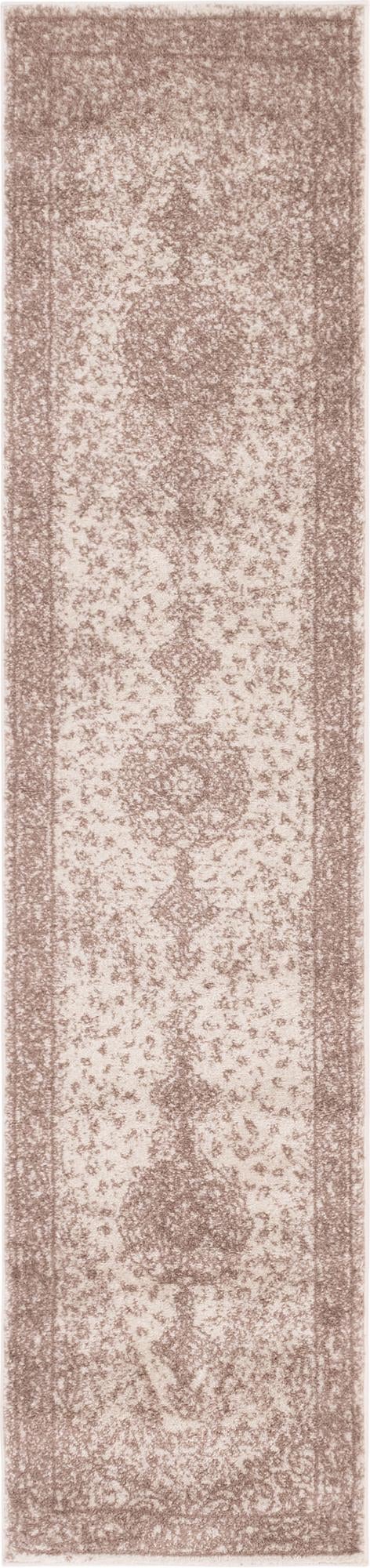 Light Brown 2' x 8' 8 Bromley Runner Area Rug 100% Polypropylene With Cotton Backing Vintage Distressed Colorful Traditional Carpet for Living Dining Rooms Offices for Sale at Rug Engine
