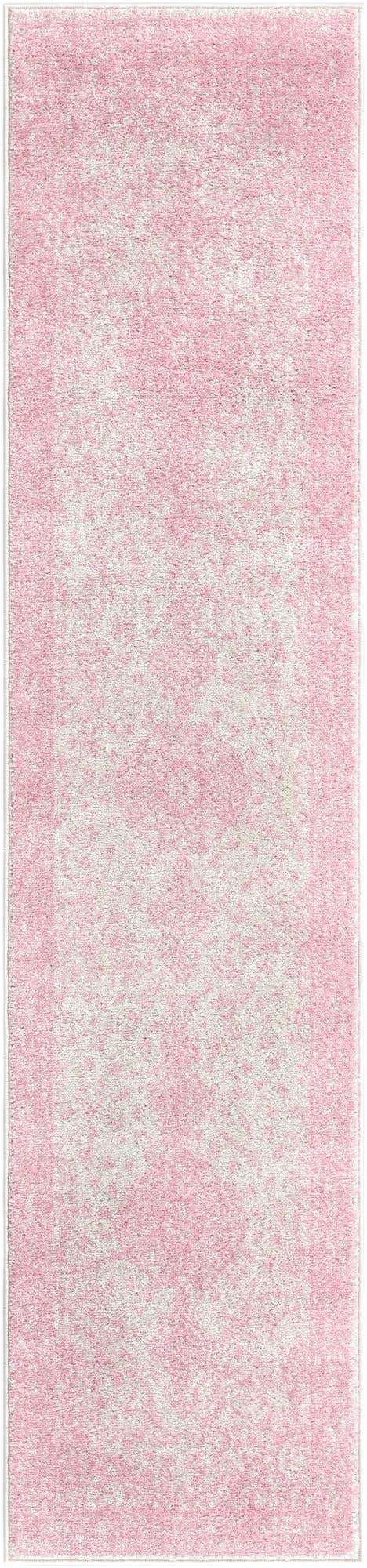 Pink 2' x 9' Bromley Runner Area Rug 100% Polypropylene With Cotton Backing Vintage Distressed Colorful Traditional Carpet for Living Dining Rooms Offices for Sale at Rug Engine
