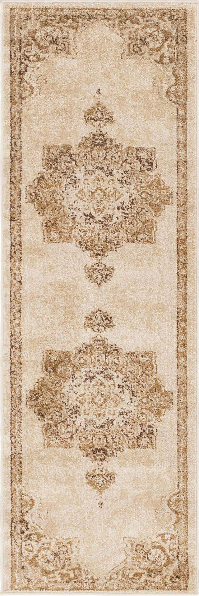 Beige 2' x 6' 1 Utopia Runner Area Rug Traditional Vintage Persian Inspired Vivid Color Durable Carpet for Unique Interiors for Sale at Rug Engine