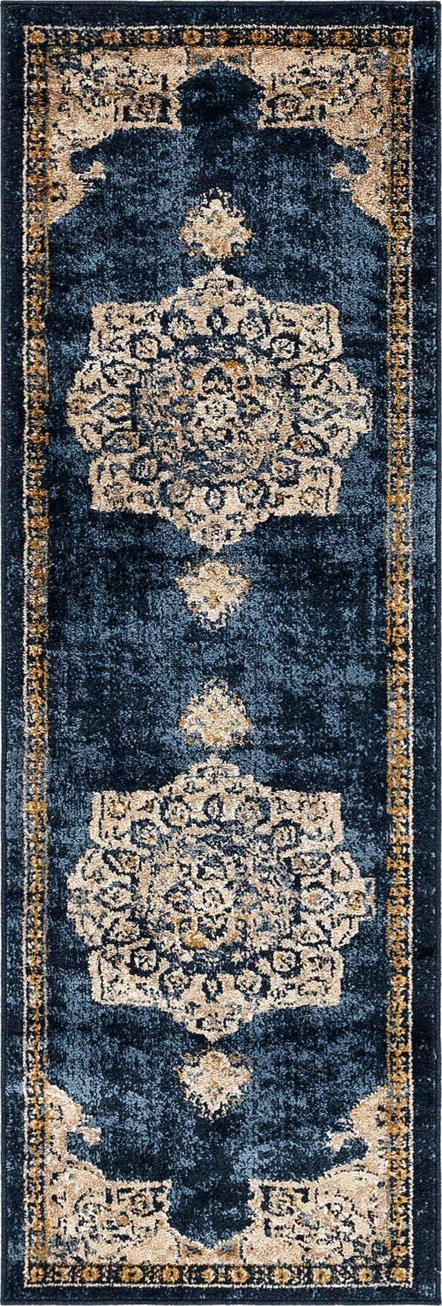 Navy Blue 2' x 6' 1 Utopia Runner Area Rug Traditional Vintage Persian Inspired Vivid Color Durable Carpet for Unique Interiors for Sale at Rug Engine