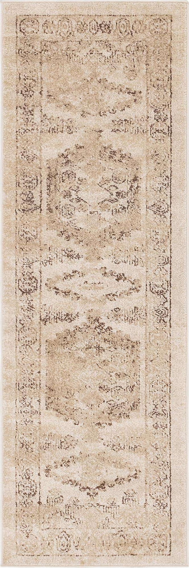 Beige 2' x 6' Utopia Runner Area Rug Traditional Vintage Persian Inspired Vivid Color Durable Carpet for Unique Interiors for Sale at Rug Engine