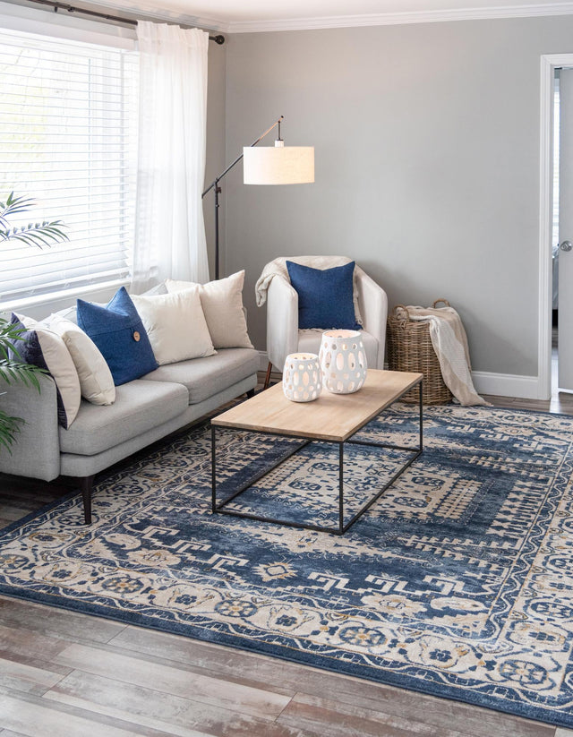 Dark Blue 2' 2 x 3' 1 Utopia Rectangle Area Rug Traditional Vintage Persian Inspired Vivid Color Durable Carpet for Unique Interiors for Sale at Rug Engine