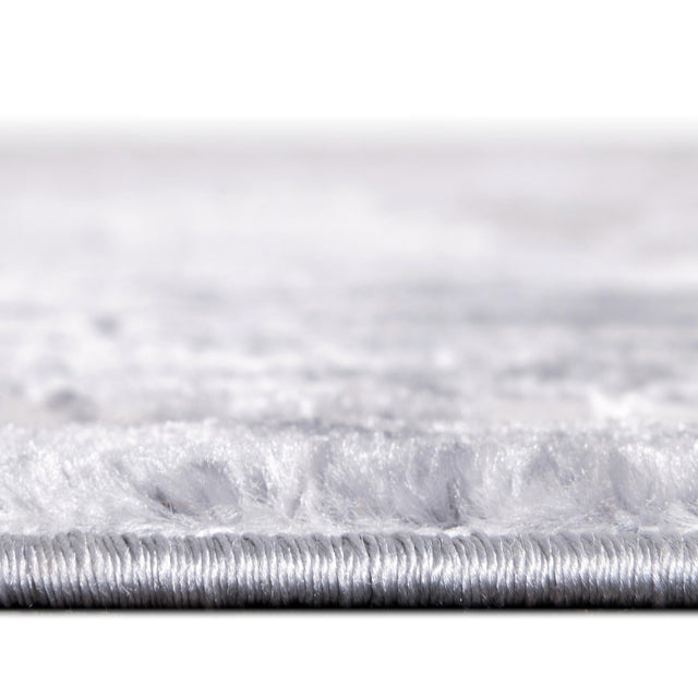 Gray 5' 3 x 5' 3 Aberdeen Round Area Rug 60% Polypropylene & 40% Polyester Living Dining Office Room Carpet for Sale at Rug Engine