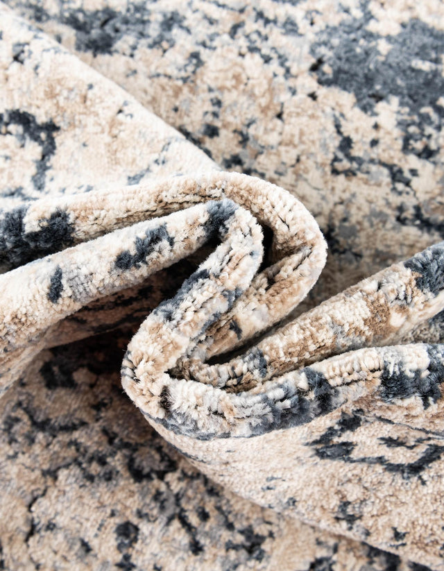 Navy Blue 10' x 14' 5 Chateau Rectangle Area Rug 85% Polypropylene & 15% Chenille With Cotton Backing Traditional Vintage Distressed Carpet for Classical Interior Design Decorating for Sale at Rug Engine