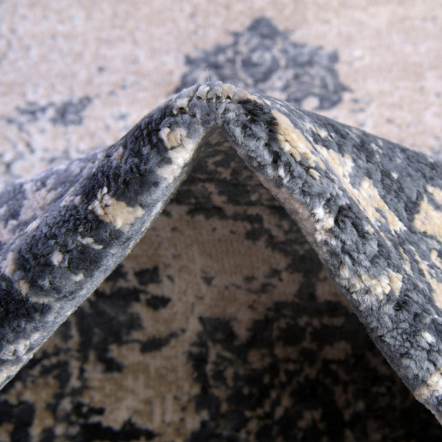 Ivory 2' 2 x 3' Chateau Rectangle Area Rug 85% Polypropylene & 15% Chenille With Cotton Backing Traditional Vintage Distressed Carpet for Classical Interior Design Decorating for Sale at Rug Engine