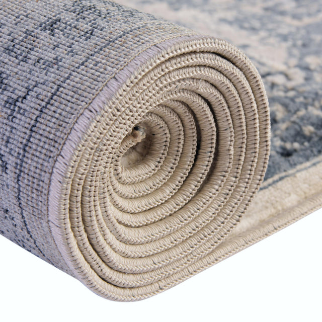 Ivory 2' 2 x 3' Chateau Rectangle Area Rug 85% Polypropylene & 15% Chenille With Cotton Backing Traditional Vintage Distressed Carpet for Classical Interior Design Decorating for Sale at Rug Engine