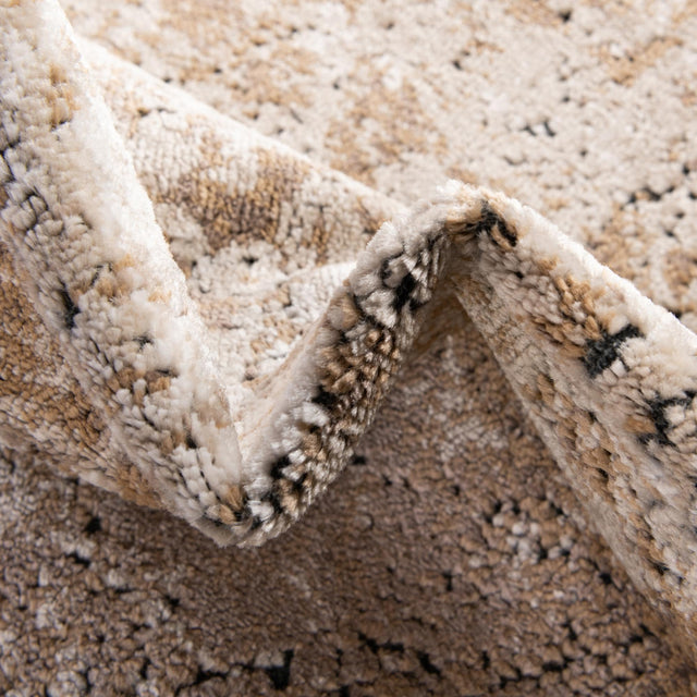 Khaki 5' 3 x 8' Chateau Rectangle Area Rug 85% Polypropylene & 15% Chenille With Cotton Backing Traditional Vintage Distressed Carpet for Classical Interior Design Decorating for Sale at Rug Engine