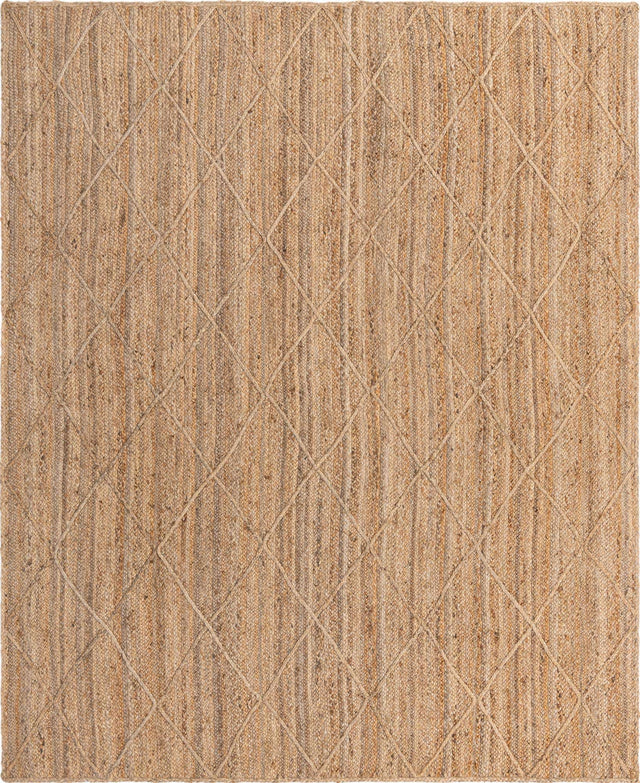 Natural 8' x 11' Braided Jute Rectangle Area Rug 100% Jute Hand Braided Natural Eco-Friendly Boho Style Carpet for Living Rooms Dining Office Space Dorms for Sale at Rug Engine
