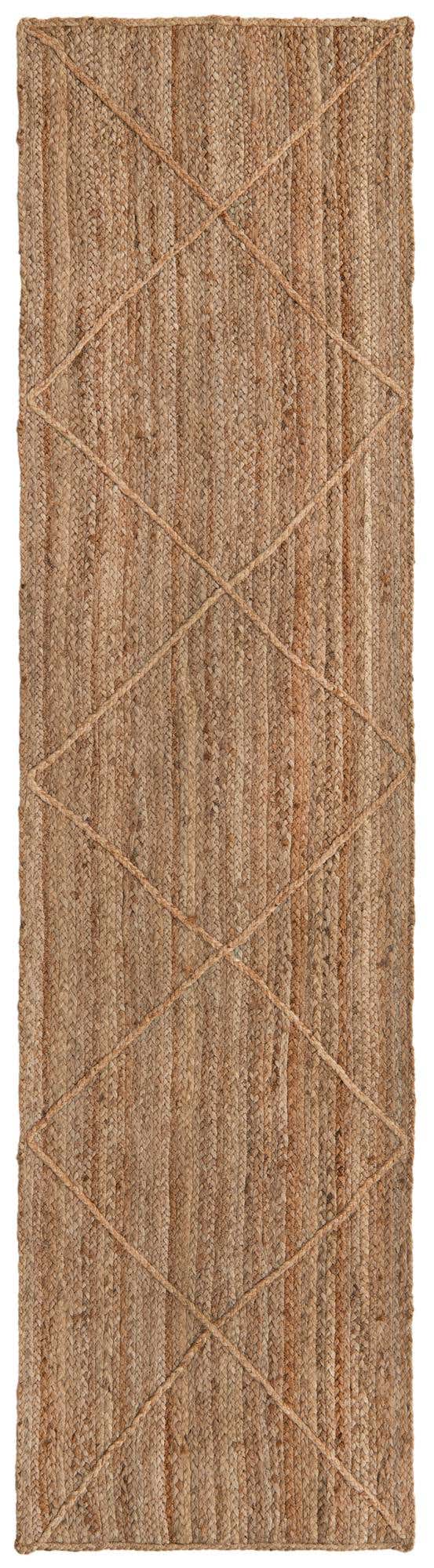 Natural 2' 2 x 8' 2 Braided Jute Runner Area Rug 100% Jute Hand Braided Natural Eco-Friendly Boho Style Carpet for Living Rooms Dining Office Space Dorms for Sale at Rug Engine