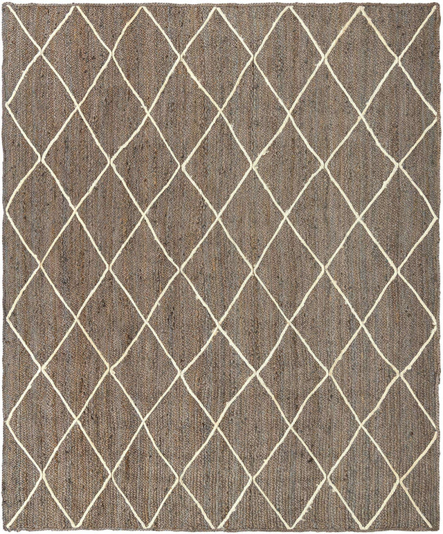 Gray 8' x 10' Braided Jute Rectangle Area Rug 100% Jute Hand Braided Natural Eco-Friendly Boho Style Carpet for Living Rooms Dining Office Space Dorms for Sale at Rug Engine