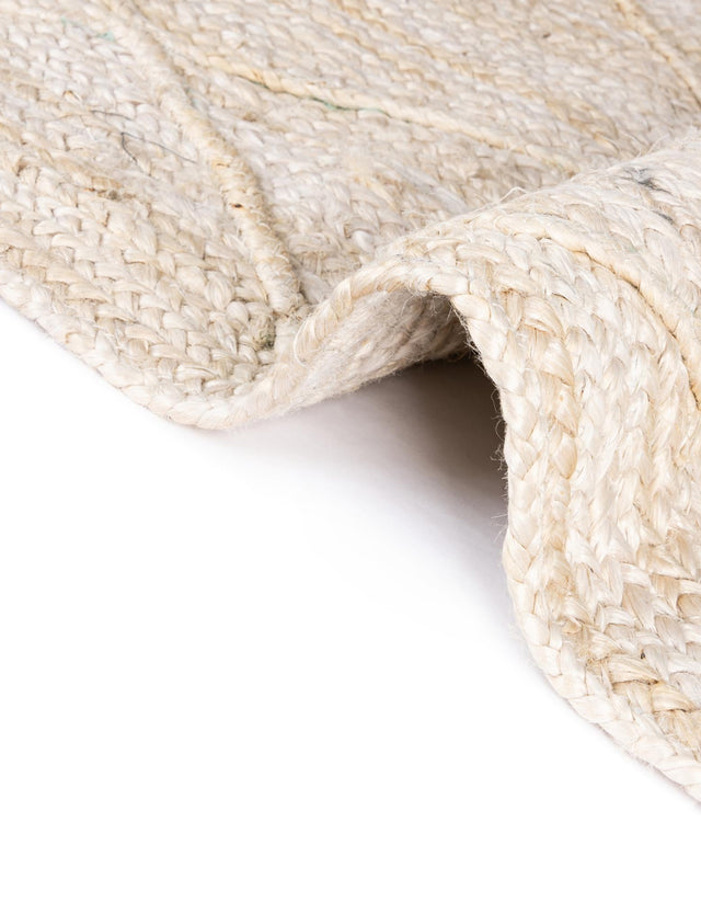 Ivory 8' x 10' Braided Jute Rectangle Area Rug 100% Jute Hand Braided Natural Eco-Friendly Boho Style Carpet for Living Rooms Dining Office Space Dorms for Sale at Rug Engine