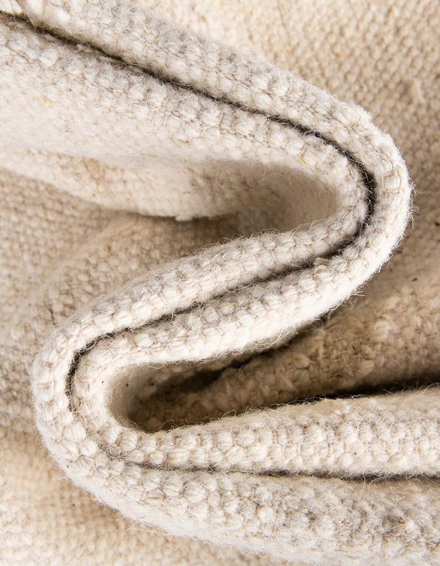 Ivory 5' 1 x 8' Mesa Rectangle Area Rug 100% Wool Geometric All Natural Carpet for Living, Dining, Office, Bedrooms, Dorms, Kitchens for Sale at Rug Engine