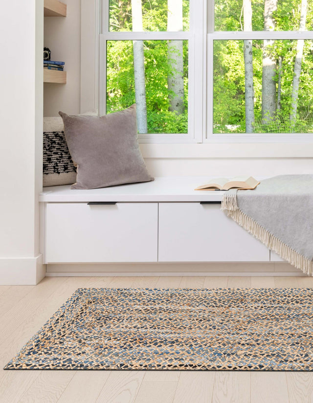 Natural 2' 2 x 8' Braided Chindi Runner Area Rug 100% Cotton Hand Braided Natural Eco-Friendly Boho Style Modern Carpet for Living Rooms Dining Office Dorm for Sale at Rug Engine