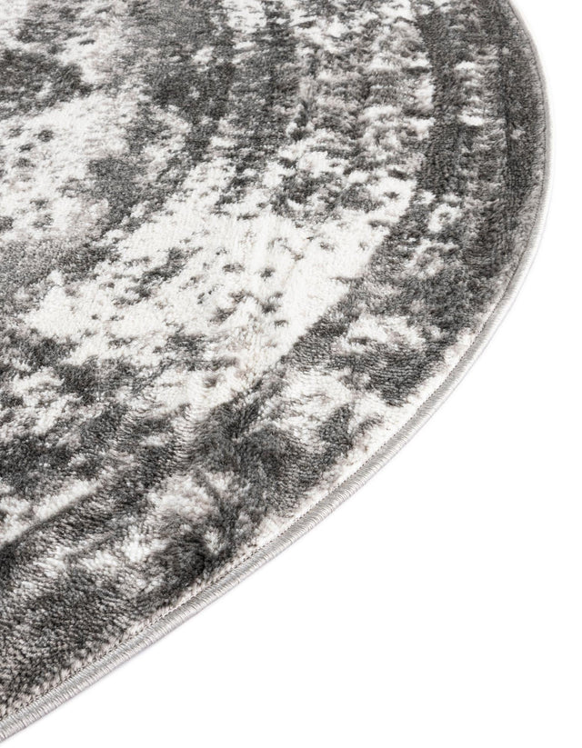 Gray 13' 1 x 13' 1 Sofia Round Area Rug Durable Easy Clean Stain Resistant Unique Carpet for Affordable Interior Home Design for Sale at Rug Engine