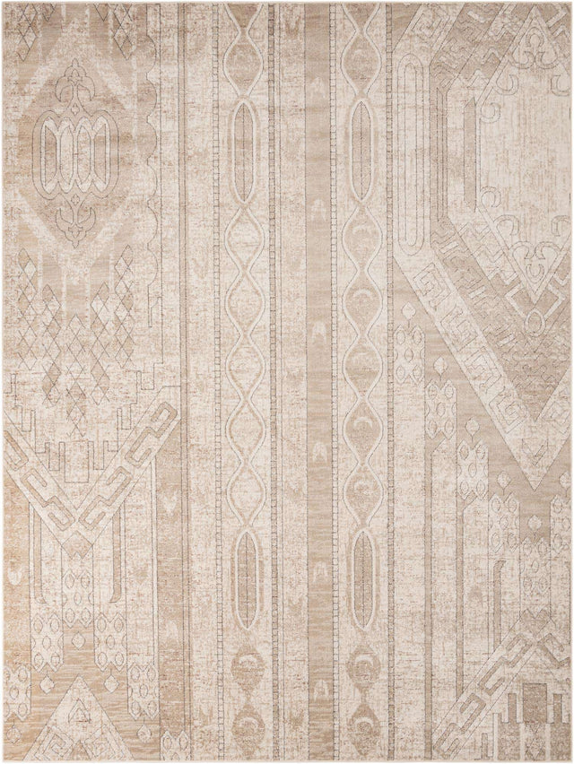 Ivory 10' x 13' 1 Portland Rectangle Area Rug 85% Polypropylene & 15% Polyester Vintage Distressed Traditional Carpet for Home Decor for Sale at Rug Engine