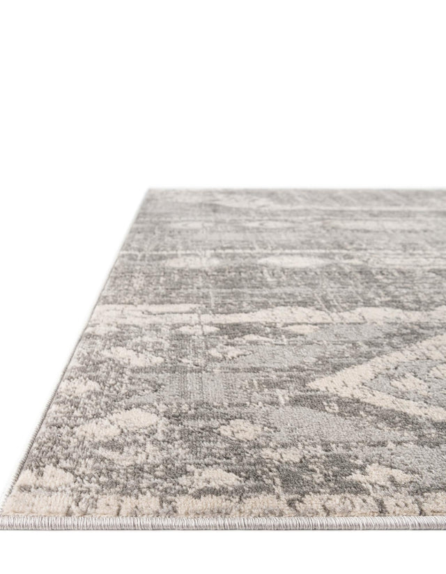Gray 7' 10 x 11' Portland Rectangle Area Rug 85% Polypropylene & 15% Polyester Vintage Distressed Traditional Carpet for Home Decor for Sale at Rug Engine