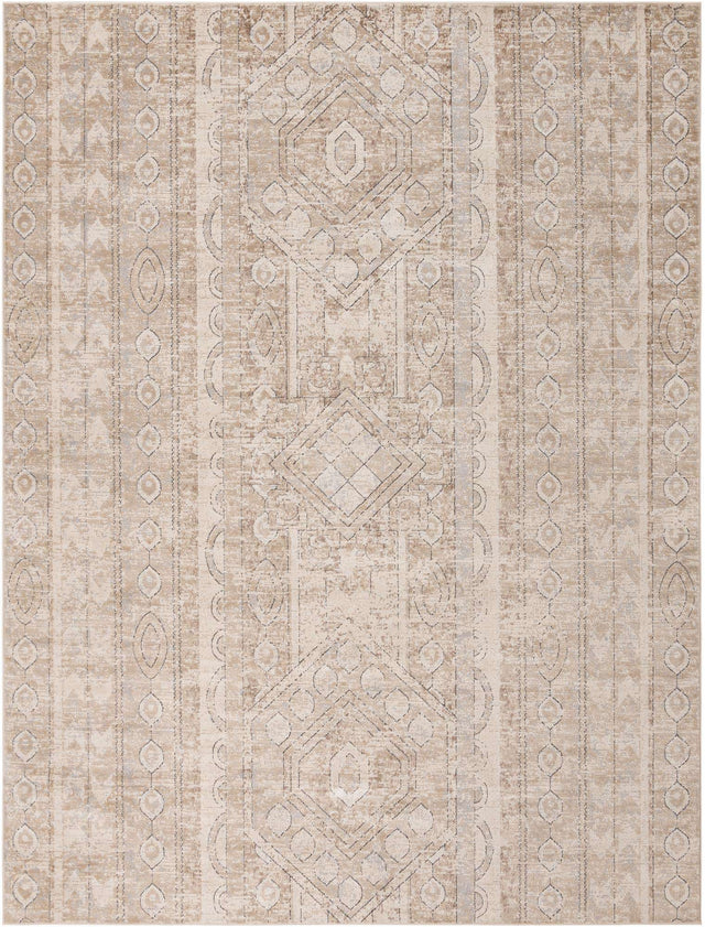 Ivory 10' x 13' 1 Portland Rectangle Area Rug 85% Polypropylene & 15% Polyester Vintage Distressed Traditional Carpet for Home Decor for Sale at Rug Engine