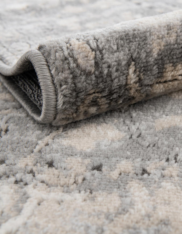 Gray 4' 1 x 4' 1 Portland Square Area Rug 85% Polypropylene & 15% Polyester Vintage Distressed Traditional Carpet for Home Decor for Sale at Rug Engine