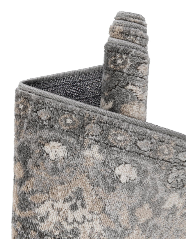 Gray 4' 1 x 6' 1 Portland Rectangle Area Rug 85% Polypropylene & 15% Polyester Vintage Distressed Traditional Carpet for Home Decor for Sale at Rug Engine