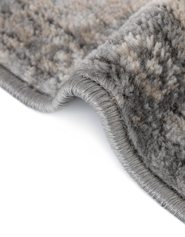 Gray 3' 1 x 3' 1 Portland Round Area Rug 85% Polypropylene & 15% Polyester Vintage Distressed Traditional Carpet for Home Decor for Sale at Rug Engine