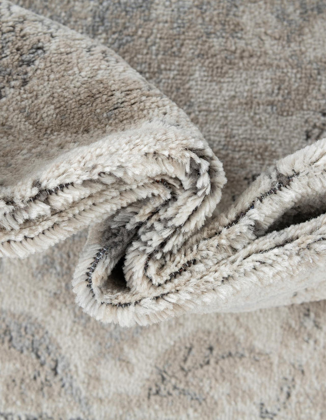 Ivory 9' x 12' Portland Rectangle Area Rug 85% Polypropylene & 15% Polyester Vintage Distressed Traditional Carpet for Home Decor for Sale at Rug Engine