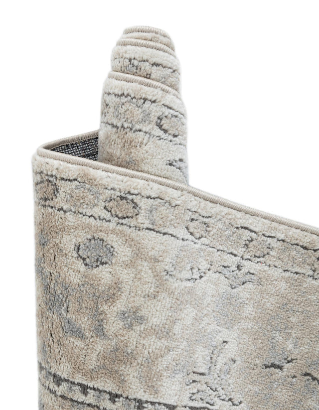 Ivory 9' x 12' Portland Rectangle Area Rug 85% Polypropylene & 15% Polyester Vintage Distressed Traditional Carpet for Home Decor for Sale at Rug Engine