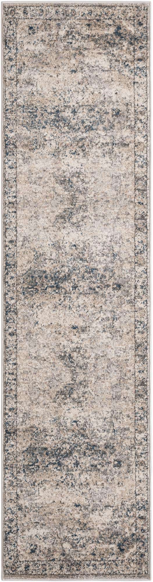 Gray 2' x 8' Portland Runner Area Rug 85% Polypropylene & 15% Polyester Vintage Distressed Traditional Carpet for Home Decor for Sale at Rug Engine