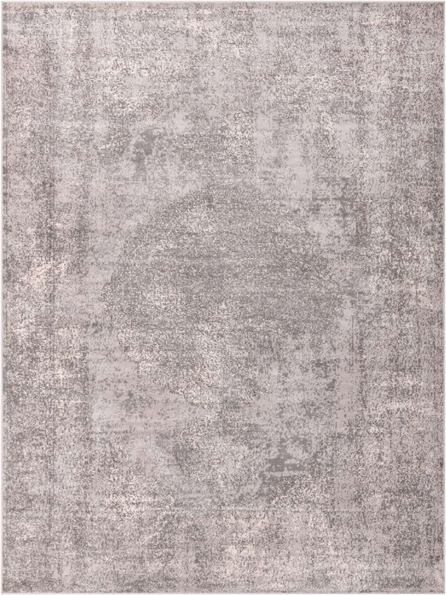 Gray 9' x 12' Portland Rectangle Area Rug 85% Polypropylene & 15% Polyester Vintage Distressed Traditional Carpet for Home Decor for Sale at Rug Engine