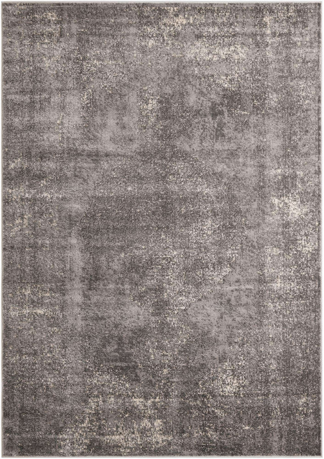 Gray 7' 1 x 10' Portland Rectangle Area Rug 85% Polypropylene & 15% Polyester Vintage Distressed Traditional Carpet for Home Decor for Sale at Rug Engine
