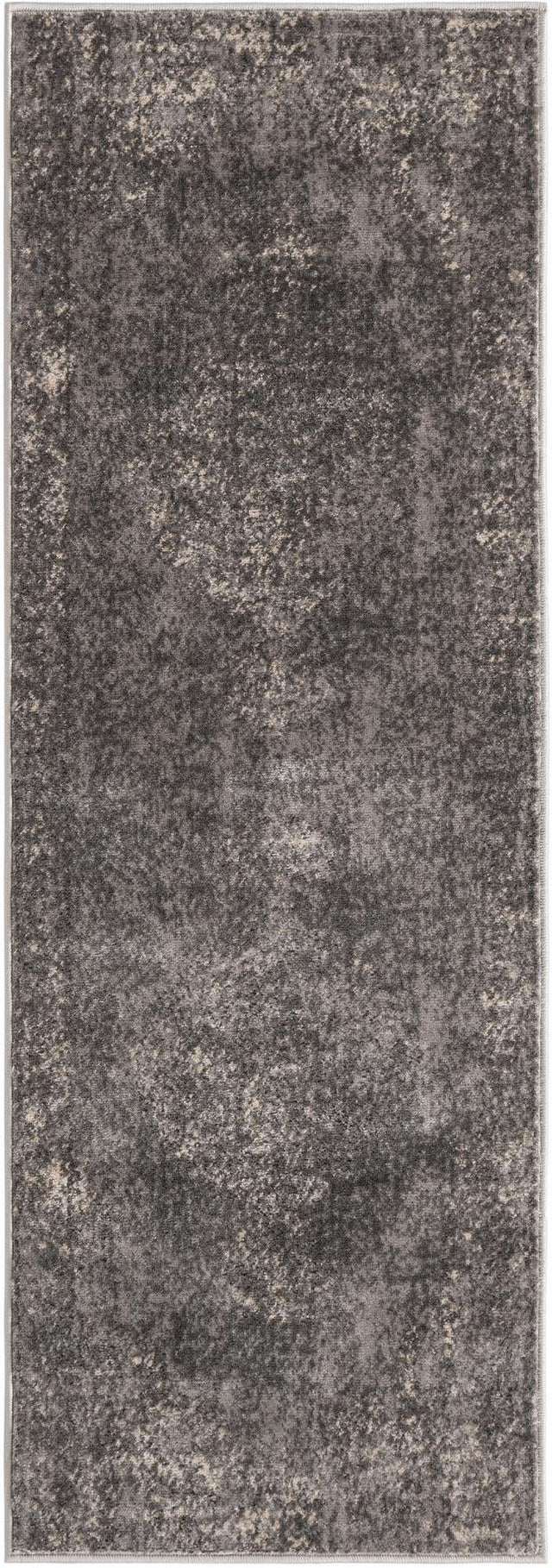 Gray 2' x 6' 1 Portland Runner Area Rug 85% Polypropylene & 15% Polyester Vintage Distressed Traditional Carpet for Home Decor for Sale at Rug Engine