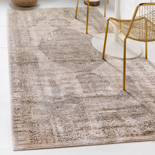 Ivory 2' 2 x 3' 1 Portland Rectangle Area Rug 85% Polypropylene & 15% Polyester Vintage Distressed Traditional Carpet for Home Decor for Sale at Rug Engine