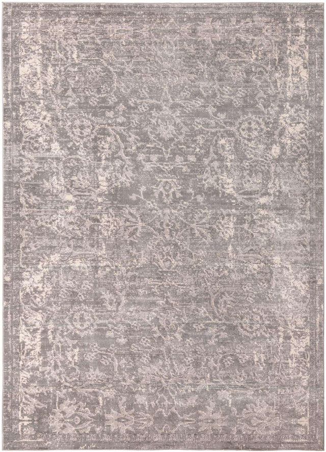 Gray 10' x 14' 1 Portland Rectangle Area Rug 85% Polypropylene & 15% Polyester Vintage Distressed Traditional Carpet for Home Decor for Sale at Rug Engine