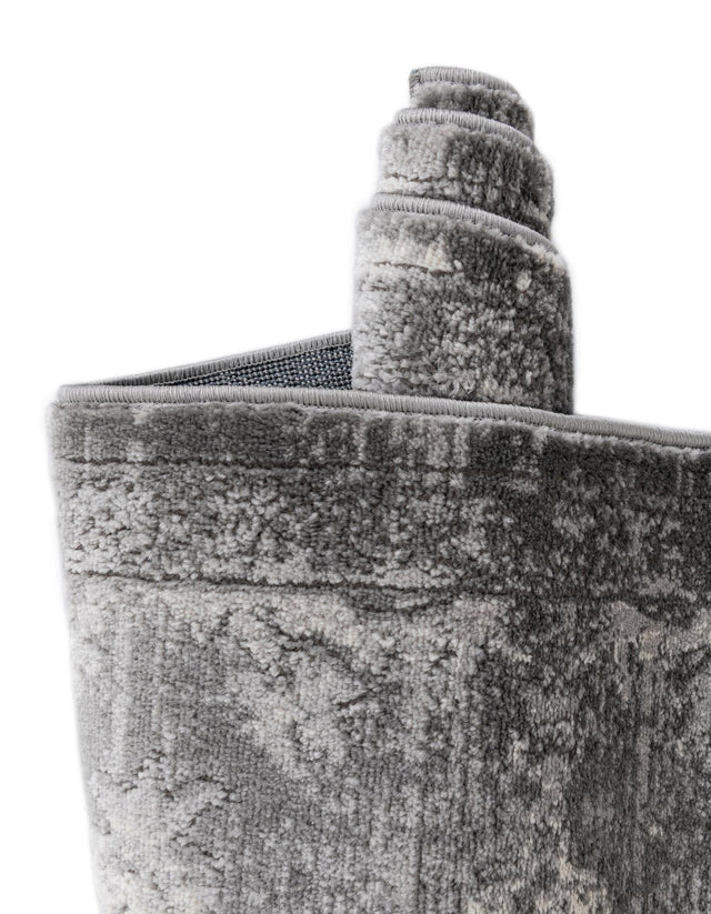 Gray 7' 10 x 11' Portland Rectangle Area Rug 85% Polypropylene & 15% Polyester Vintage Distressed Traditional Carpet for Home Decor for Sale at Rug Engine