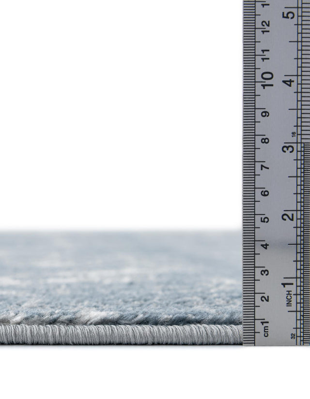 Blue 10' x 10' Portland Square Area Rug 85% Polypropylene & 15% Polyester Vintage Distressed Traditional Carpet for Home Decor for Sale at Rug Engine