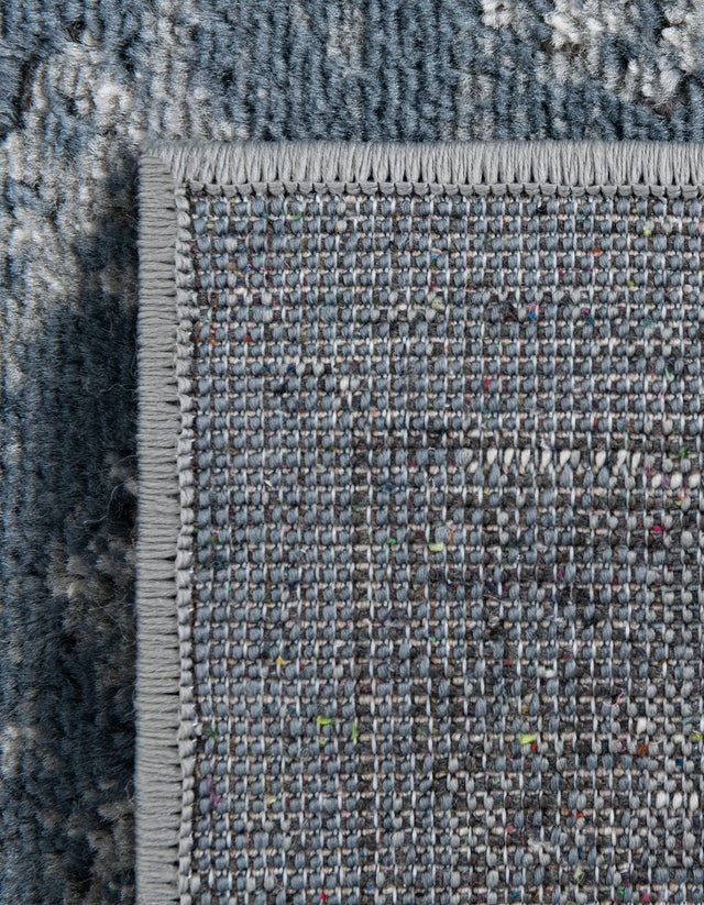 Blue 10' x 10' Portland Square Area Rug 85% Polypropylene & 15% Polyester Vintage Distressed Traditional Carpet for Home Decor for Sale at Rug Engine