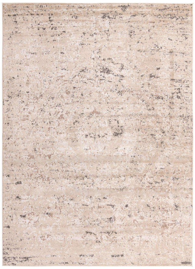 Beige 9' x 12' Portland Rectangle Area Rug 85% Polypropylene & 15% Polyester Vintage Distressed Traditional Carpet for Home Decor for Sale at Rug Engine