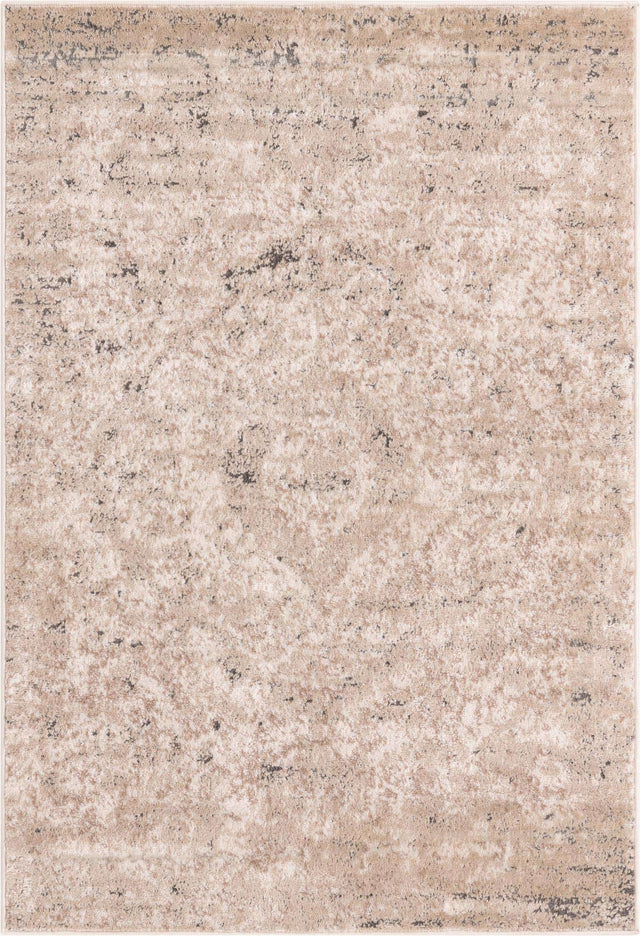 Beige 4' 1 x 6' 1 Portland Rectangle Area Rug 85% Polypropylene & 15% Polyester Vintage Distressed Traditional Carpet for Home Decor for Sale at Rug Engine