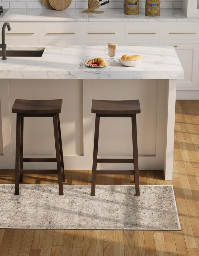 Beige 2' 2 x 12' Portland Runner Area Rug 85% Polypropylene & 15% Polyester Vintage Distressed Traditional Carpet for Home Decor for Sale at Rug Engine