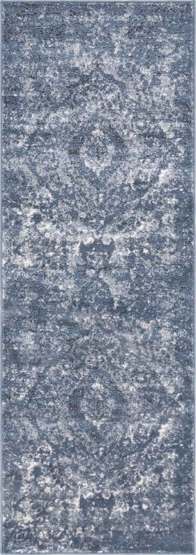 Blue 2' x 6' 1 Portland Runner Area Rug 85% Polypropylene & 15% Polyester Vintage Distressed Traditional Carpet for Home Decor for Sale at Rug Engine