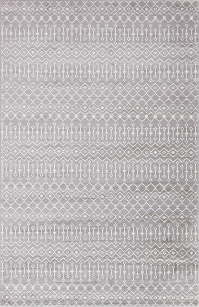 Light Gray 10' 8 x 16' 5 Moroccan Trellis Rectangle Area Rug 100% Polypropylene Easy Clean Geometric Traditional Carpet for Interior Design Home Decor for Sale at Rug Engine