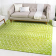 Green 7' 10 x 7' 10 Moroccan Trellis Square Area Rug